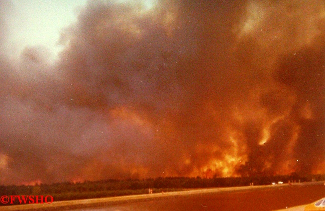Waldbrand bei Stüde am 08.08.1975