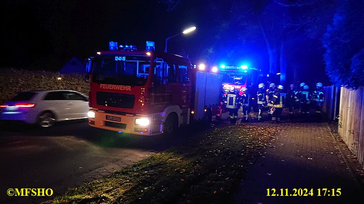 B2 Feuer auf Balkon Betzhorn, Heiliger Hain Str.