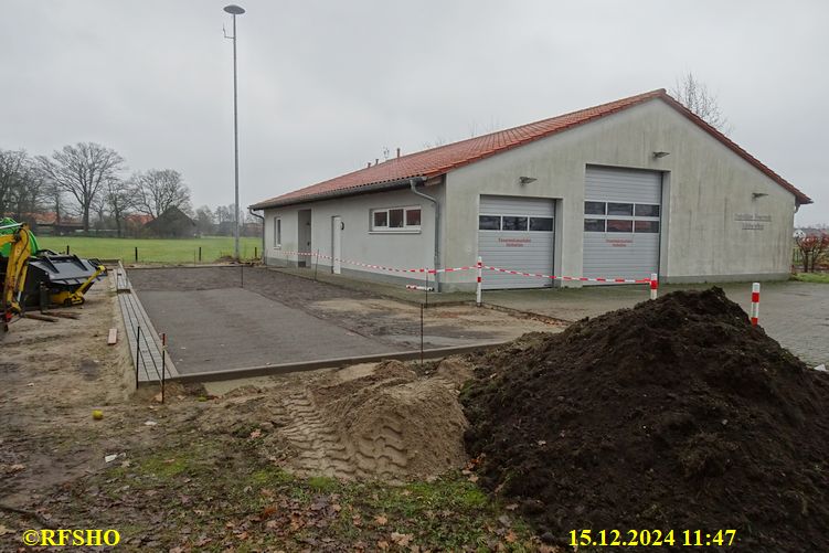 Parkplatz für die Einsatzkräfte