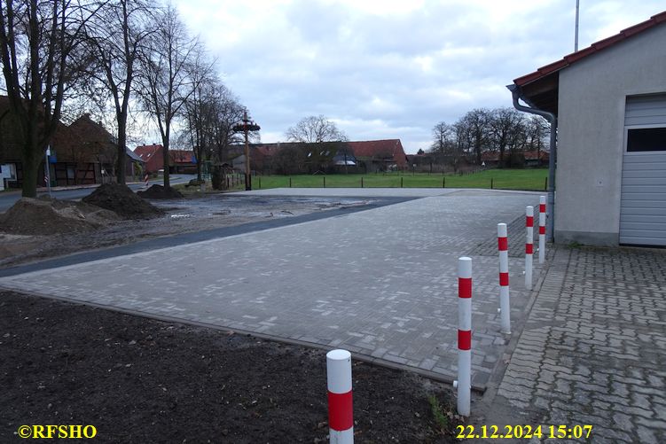 Parkplatz für die Einsatzkräfte