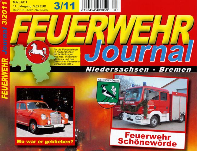 Feuerwehr Journal Titelseite