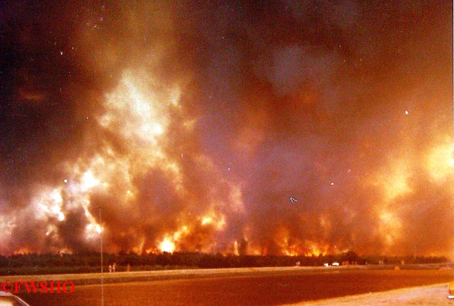 Waldbrand bei Stüde am 08.08.1975