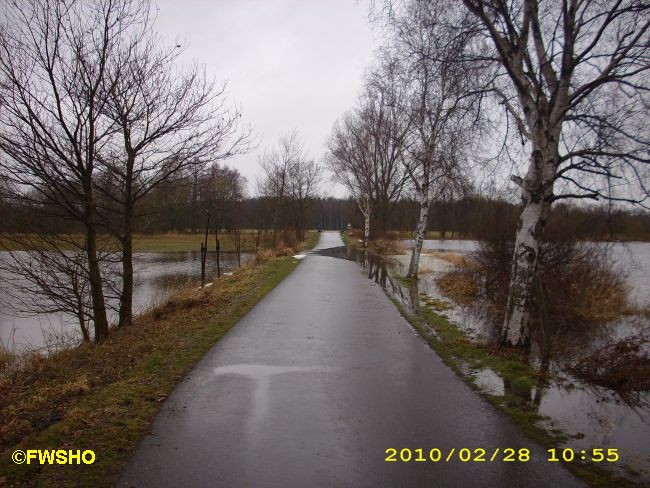 Gemeindestrasse Schönewörde - Betzhorn überflutet