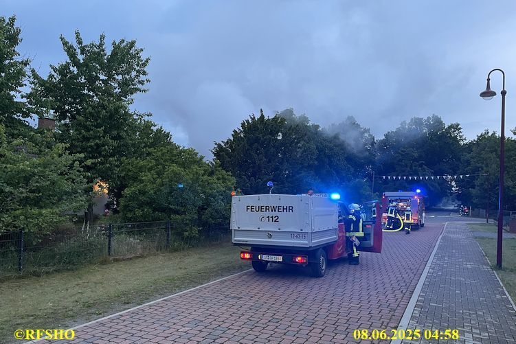 B2Y Feuer am Gebäude