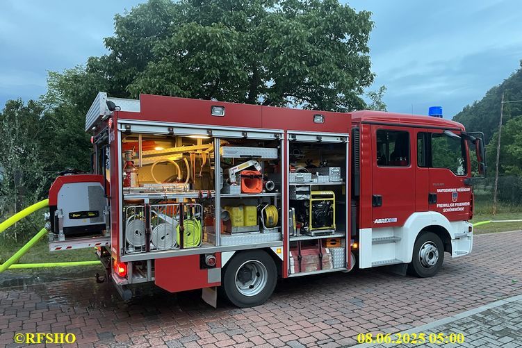 B2Y Feuer am Gebäude