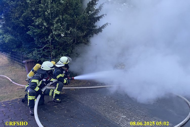 B2Y Feuer am Gebäude